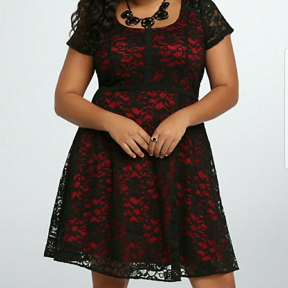 Torrid red and black dress
